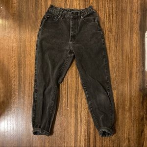 Vintage Lee Riders high waisted faded black jeans